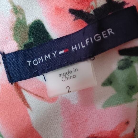 Tommy Hilfiger Size 2 Floral Yellow Daffodils Flowers Sleeveless Summe Wedding D - Picture 6 of 6